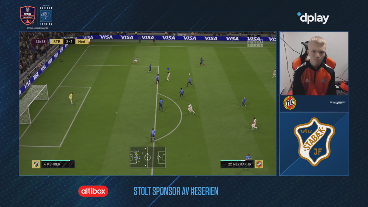 Tobias utligner til 2-2 målet mot Stabæk